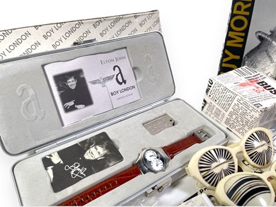 Lot 36 - BOY LONDON - COLLECTABLES INC SUNGLASSES/LIGHTER/WATCH.
