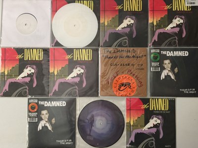 Lot 256 - THE DAMNED - THANKS FOR THE NIGHT 7" PRESSINGS PACK (INC COLOURED VINYL/ TEST PRESSINGS)