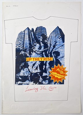 Lot 47 - BOY LONDON - JAMIE REID (1947 - 2023) - JAMIE REID DESIGNS FOR BOY LONDON - ORIGINAL PROOFS FOR T-SHIRT DESIGN - SEX PISTOLS.