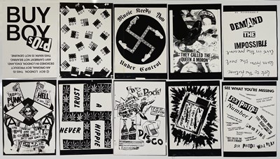 Lot 56 - BOY LONDON / SEDITIONARIES / JAMIE REID - PRINTS OF CLASSIC PUNK ERA DESIGNS / MOTIFS.