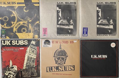 Lot 261 - UK SUBS - MODERN TITLES/ PRESSINGS LP COLLECTION