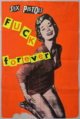 Lot 60 - BOY LONDON ARCHIVE - JAMIE REID 'FUCK FOREVER' 1986 POSTER.