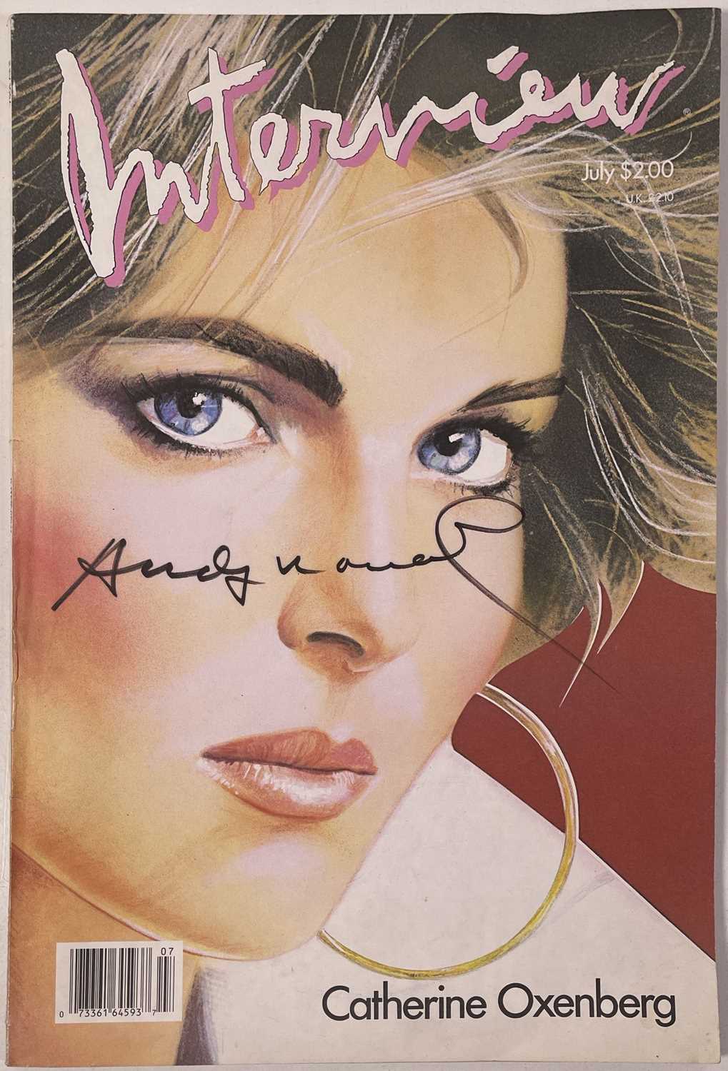 Lot 61 - BOY LONDON ARCHIVE - ANDY WARHOL AT BOY - SIGNED COPY OF 'INTERVIEW'