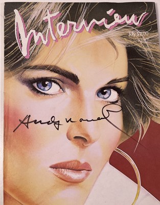 Lot 61 - BOY LONDON ARCHIVE - ANDY WARHOL AT BOY - SIGNED COPY OF 'INTERVIEW'