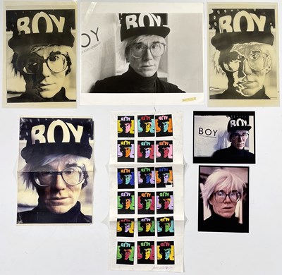 Lot 62 - BOY LONDON ARCHIVE - ANDY WARHOL AT BOY - ORIGINAL PHOTOGRAPHS.