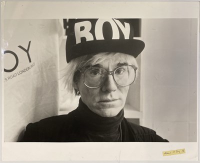 Lot 62 - BOY LONDON ARCHIVE - ANDY WARHOL AT BOY - ORIGINAL PHOTOGRAPHS.