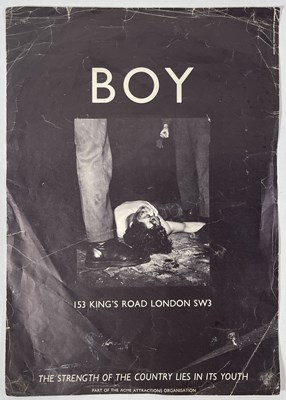 Lot 63 - BOY LONDON ARCHIVE - ORIGINAL PROMOTIONAL POSTER / SHOPPING BAG / CATALOGUES.