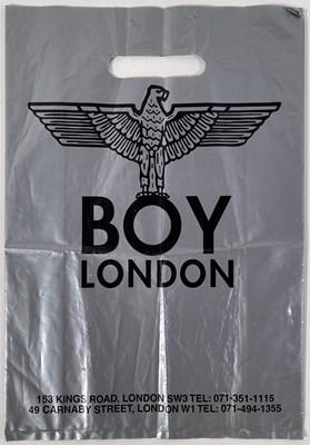 Lot 63 - BOY LONDON ARCHIVE - ORIGINAL PROMOTIONAL POSTER / SHOPPING BAG / CATALOGUES.