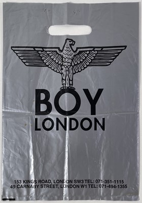 Lot 63 - BOY LONDON ARCHIVE - ORIGINAL PROMOTIONAL POSTER / SHOPPING BAG / CATALOGUES.