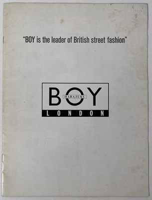 Lot 63 - BOY LONDON ARCHIVE - ORIGINAL PROMOTIONAL POSTER / SHOPPING BAG / CATALOGUES.