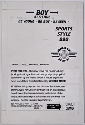Lot 66 - BOY LONDON ARCHIVE - ORIGINAL BOY DESIGNS / ADVERTISING.