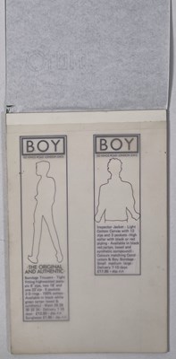 Lot 66 - BOY LONDON ARCHIVE - ORIGINAL BOY DESIGNS / ADVERTISING.