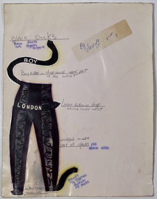 Lot 66 - BOY LONDON ARCHIVE - ORIGINAL BOY DESIGNS / ADVERTISING.