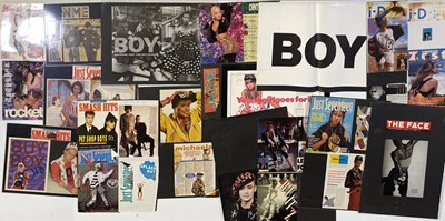 Lot 75 - BOY LONDON ARCHIVE - LARGE PRESS ARCHIVE OF CUTTINGS / MAGAZINES ETC.