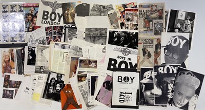 Lot 75 - BOY LONDON ARCHIVE - LARGE PRESS ARCHIVE OF CUTTINGS / MAGAZINES ETC.