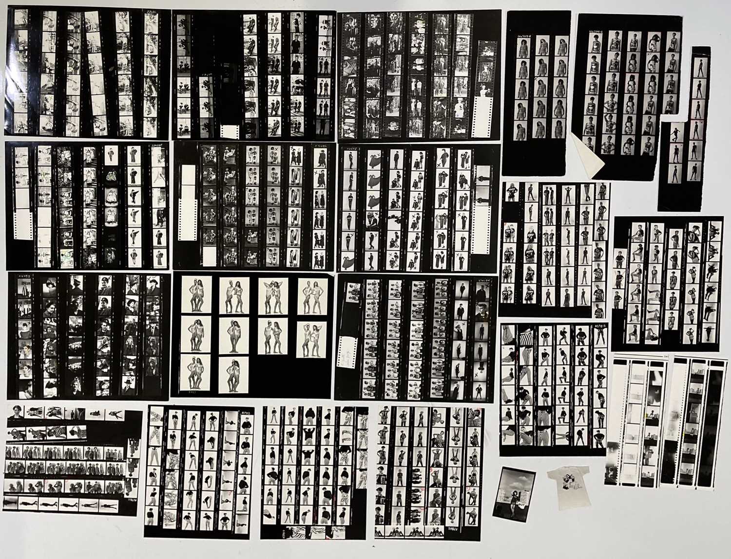 Lot 82 - BOY LONDON ARCHIVE - CONTACT SHEET COLLECTION - BOY SHOOTS AND BEHIND THE SCENES.