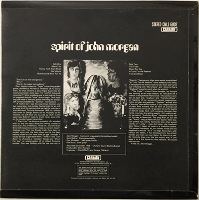 Lot 25 - SPIRIT OF JOHN MORGAN - S/T LP (UK STEREO - CARNABY - CNLS.6002)