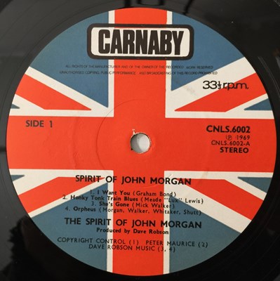 Lot 25 - SPIRIT OF JOHN MORGAN - S/T LP (UK STEREO - CARNABY - CNLS.6002)