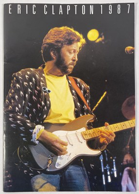 Lot 89 - ERIC CLAPTON ./ GEORGE HARRISON / PHIL COLLINS / MARK KNOPFLER SIGNED TOUR PROGRAMME.