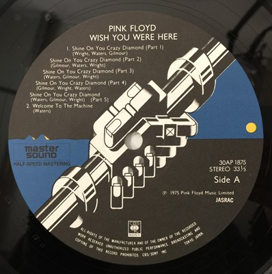 Lot 29 - PINK FLOYD - WISH YOU WERE HERE LP (JAPANESE HALF-SPEED MASTER + SIGNED PVC SLEEVE - 30AP 1875)