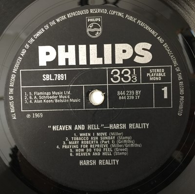 Lot 43 - HARSH REALITY - HEAVEN & HELL LP (UK ORIGINAL - SBL 7891)