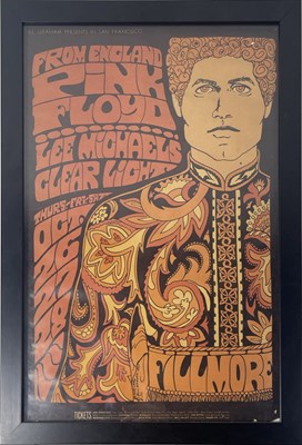 Lot 107 - PINK FLOYD - ORIGINAL FILLMORE 1967 CONCERT POSTER.