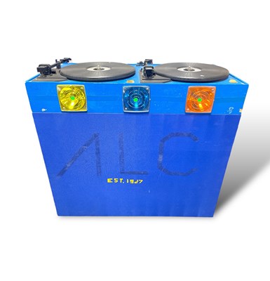 Lot 43 - 'JUNIOR DISCO' C 1980S TOY DJ SET UP - PURCHASED FROM HAMLEYS TOYS, PROD BY POLLY PERKINS.