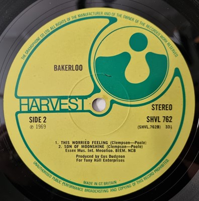 Lot 854 - BAKERLOO - S/T LP (UK OG - HARVEST - SHVL 762)