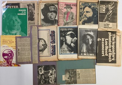 Lot 46 - ASSORTED MUSIC MEMORABILIA - 1973 CONCERT PROGRAMME / MICK RONSON PRESS KIT.