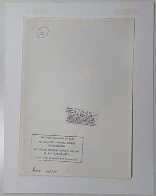 Lot 44 - PRINCE - A 1/1 VINTAGE PRINT - LIVE AT PARADISO, 1981 - VIRGINIA TURBETT.