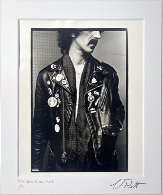 Lot 45 - FRANK ZAPPA - A 1/1 SIGNED PHOTO PRINT.