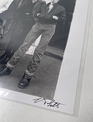 Lot 47 - THE CLASH - A VINTAGE PHOTO PRINT OF THE GROUP IN LONDON, 1979 - VIRGINIA TURBETT.