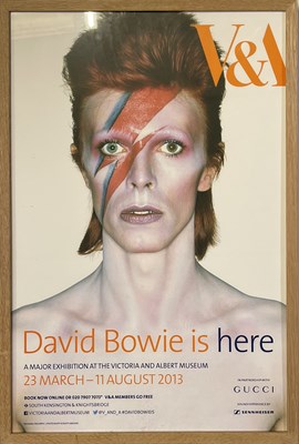 Lot 375 - DAVID BOWIE - ORIGINAL BOWIENET / V&A POSTERS.
