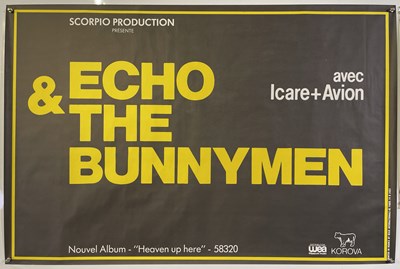 Lot 170 - ECHO AND THE BUNNYMEN - ORIGINAL CONCERT / PROMO POSTERS C 1980S.