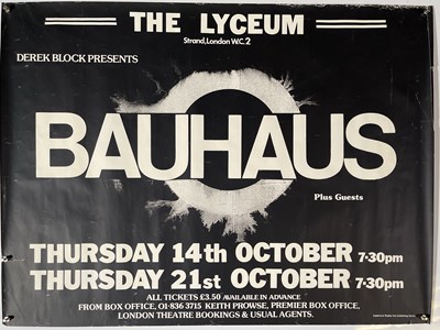 Lot 189 - BAUHAUS CONCERT POSTER, 1984.