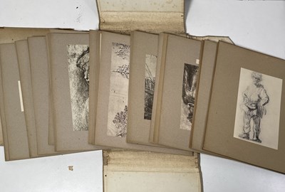 Lot 42 - REMBRANDT VAN RIJN - HUNDERT HANDZEICHNUNGEN - TWO EARLY 20TH C FOLIOS.