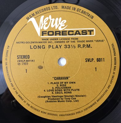 Lot 304 - CARAVAN - S/T LP (UK STEREO OG - VERVE FORECAST - SVLP 6011)