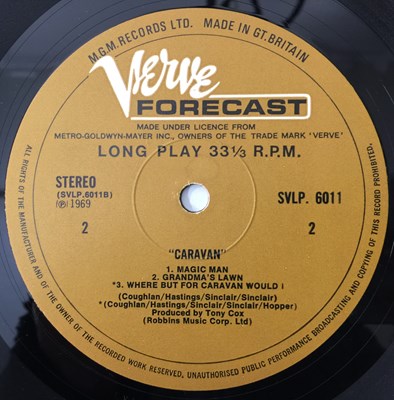 Lot 304 - CARAVAN - S/T LP (UK STEREO OG - VERVE FORECAST - SVLP 6011)