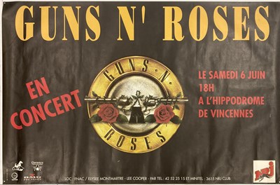 Lot 187 - ROCK / METAL POSTERS - DEF LEPPARD / GUNS AND ROSES ETC