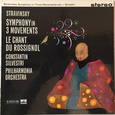 Lot 620 - Constantin Silvestri - Stravinsky Symphony In Three Movements LP (Original UK HMV  Stereo Recording - ASD 401)