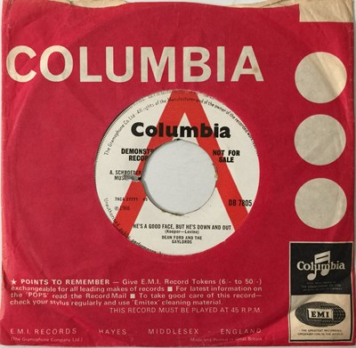 Lot 383 - DEAN FORD AND THE GAYLORDS - HE'S A GOOD FACE, BUT HE'S DOWN AND OUT 7" (DB 7805 - DEMO)