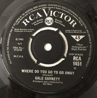 Lot 386 - GALE GARNETT - I'LL CRY ALONE 7" (RCA VICTOR - RCA 1451)