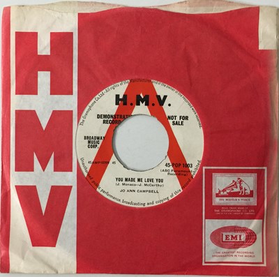 Lot 387 - JO ANN CAMPBELL - YOU MADE ME LOVE YOU 7" (UK DEMO - 45-POP 1003)