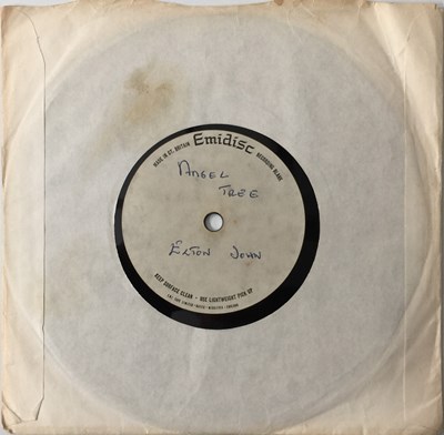 Lot 396 - ELTON JOHN - ANGEL TREE 7" (SINGLE-SIDED ACETATE)