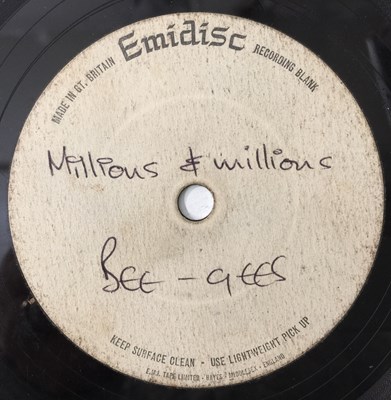 Lot 397 - BEE-GEES - MILLIONS & MILLIONS / YOU (7" ACETATE - 1968)