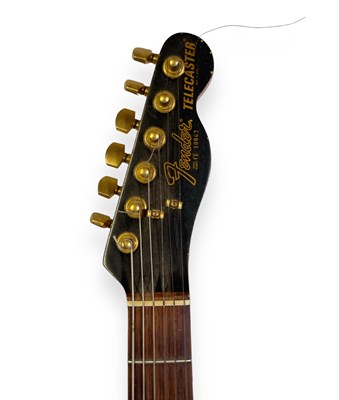 Lot 6 - THE SARSTEDT COLLECTION - 1981 BLACK & GOLD FENDER TELECASTER ELECTRIC GUITAR. SERIAL: CE 10607.