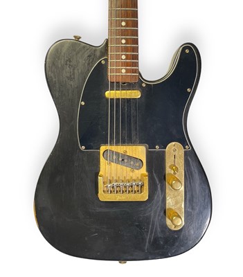 Lot 6 - THE SARSTEDT COLLECTION - 1981 BLACK & GOLD FENDER TELECASTER ELECTRIC GUITAR. SERIAL: CE 10607.