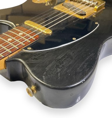 Lot 6 - THE SARSTEDT COLLECTION - 1981 BLACK & GOLD FENDER TELECASTER ELECTRIC GUITAR. SERIAL: CE 10607.