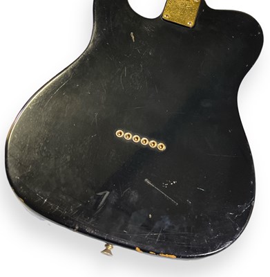 Lot 6 - THE SARSTEDT COLLECTION - 1981 BLACK & GOLD FENDER TELECASTER ELECTRIC GUITAR. SERIAL: CE 10607.