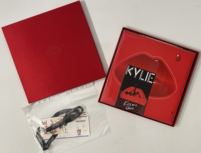 Lot 363 - KYLIE MINOGUE - KISS ME ONCE LP BOX SET (WITH GIG TICKETS & LANYARD)